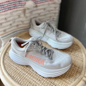 Hoka One One Bondi 8 Harbor Mist Lunar Rock Road-Running Sneakers Size 8…